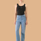 Albion Women Superior Mid Blue Straight Fit Jeans