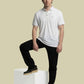 Albion Classic White Polo T-Shirt – Premium Cotton Minimal Casual Wear for Men