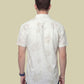 Albion Off White Minimal Print Shirt – Premium Summer Casual Shirt for Men
