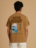 Albion Premium Cyan D.Brown Mens T-Shirt