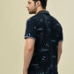 ALBION PREMIUM CYAN NAVY MENS T-SHIRT