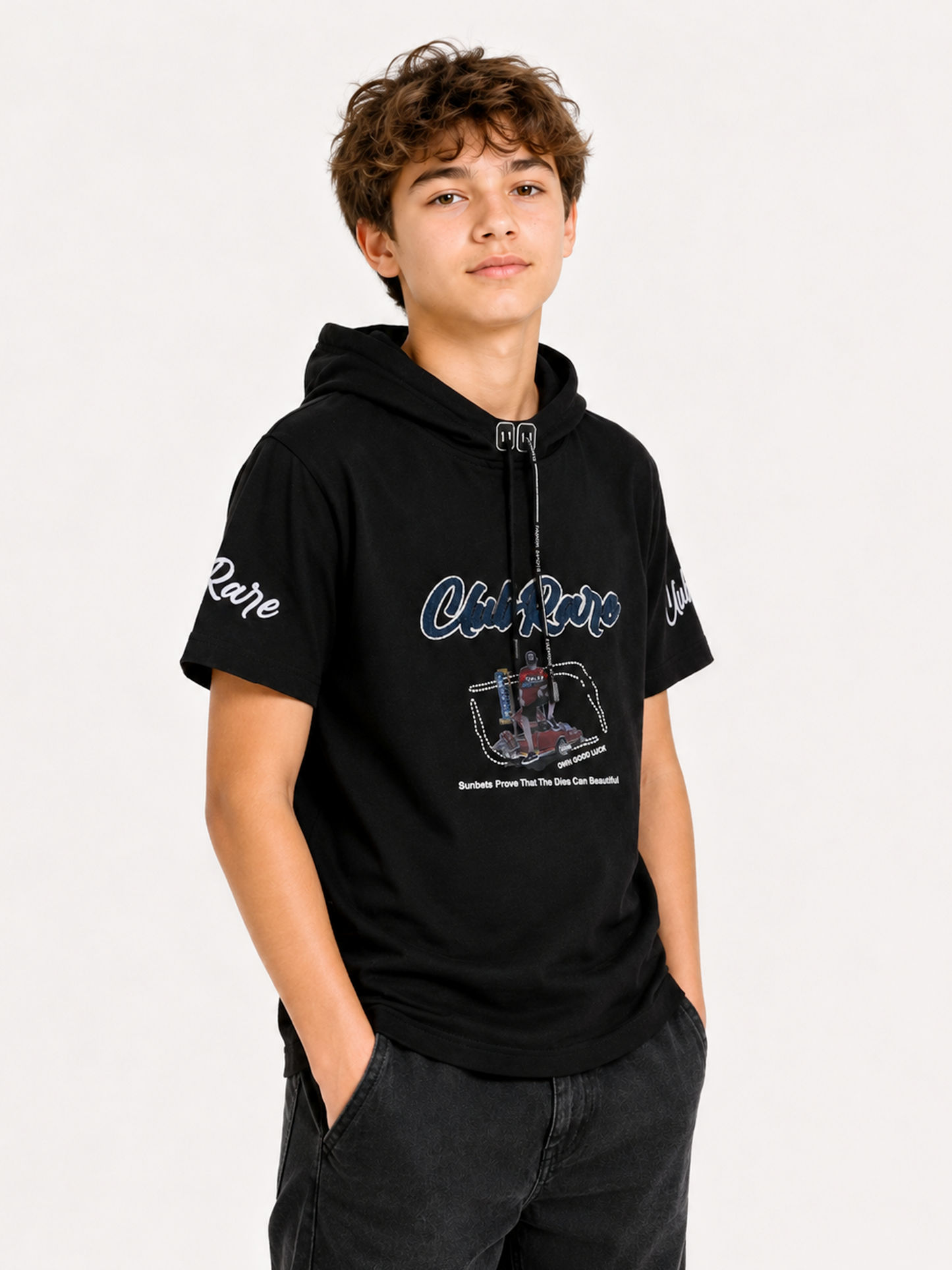 Albion Premium Cotton Kids  Black T-Shirt