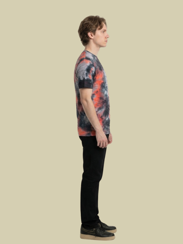 Albion Men's Urban Fire Tie-Dye Premium Casual T-Shirt