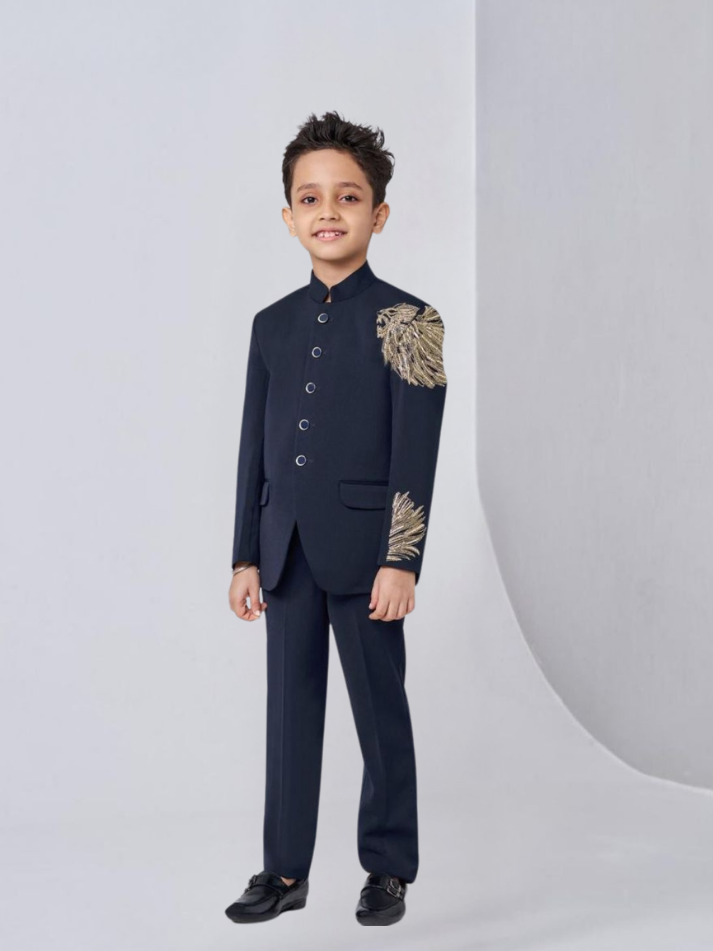 Albion Boys Traditional Indo Western Suit for Festive & Wedding Wear