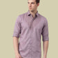 Albion Lavender Embroidered Shirt – Premium Party Wear Slim Fit Shirt for Men