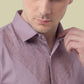 Albion Lavender Embroidered Shirt – Premium Party Wear Slim Fit Shirt for Men