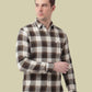 Albion Brown Check Shirt – Premium Casual Full Sleeve Shirt for Men