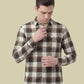 Albion Brown Check Shirt – Premium Casual Full Sleeve Shirt for Men