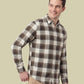 Albion Brown Check Shirt – Premium Casual Full Sleeve Shirt for Men