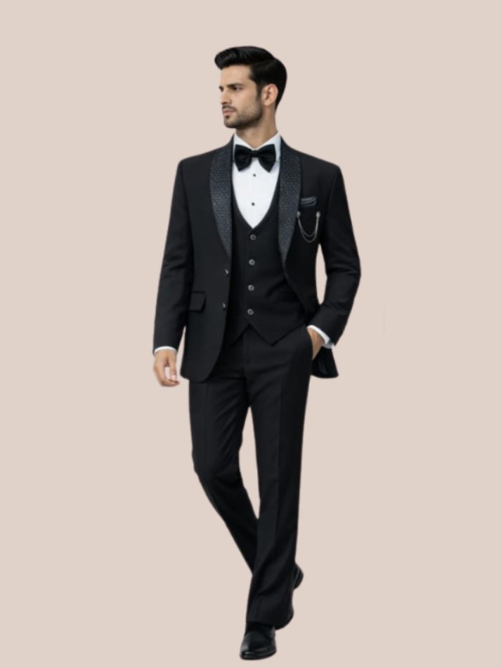 Albion Men’s Designer Coat Suit – Elegant Wedding & Party Wear