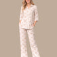 Albion Beige Embroidered Co-Ord Set for Women | Premium Shirt & Pant Set | Elegant Designer Outfit