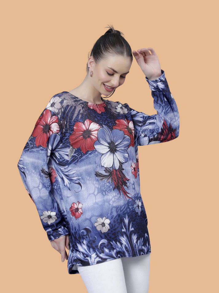 Albion Women Stylish Printed Western Top
