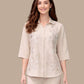 Albion Beige Minimal Co-Ord Set for Women | Premium Solid Shirt & Pant Set | Elegant Casual Outfit