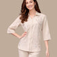Albion Beige Minimal Co-Ord Set for Women | Premium Solid Shirt & Pant Set | Elegant Casual Outfit