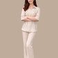 Albion Beige Minimal Co-Ord Set for Women | Premium Solid Shirt & Pant Set | Elegant Casual Outfit