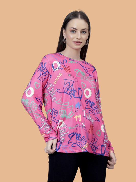 Albion Women Daily Wear Printed Fashion Top