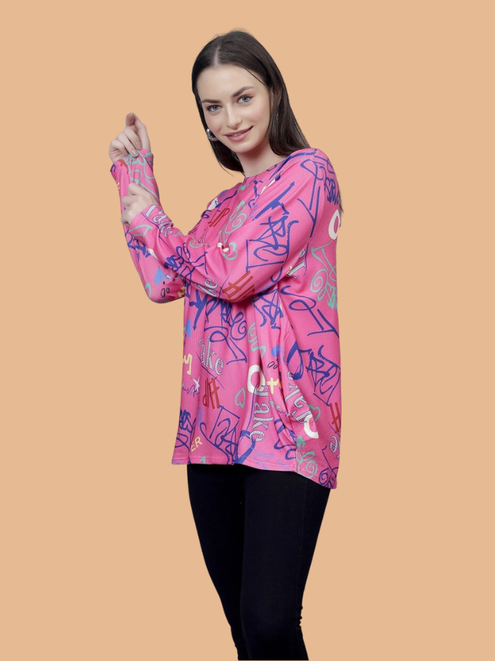 Albion Women Daily Wear Printed Fashion Top