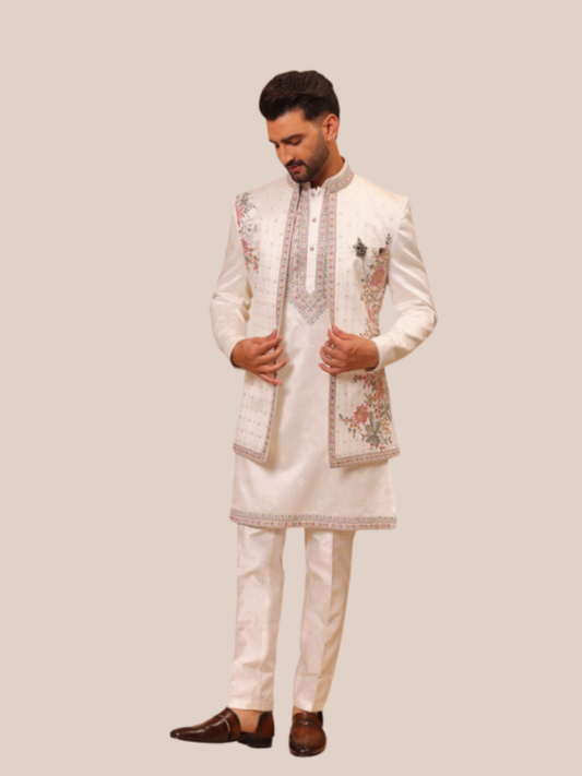 Albion men s indo western suit for wedding festive occasions