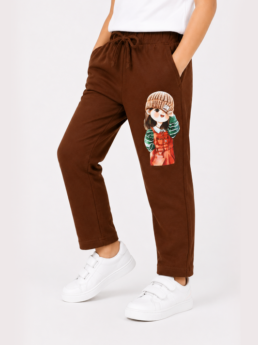 Albion Girls Premium Comfort Fit Stylish Joggers – Soft Fabric, Trendy Casual Wear