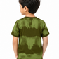 Albion Premium Cotton Kids Green Graphic Print T-Shirt