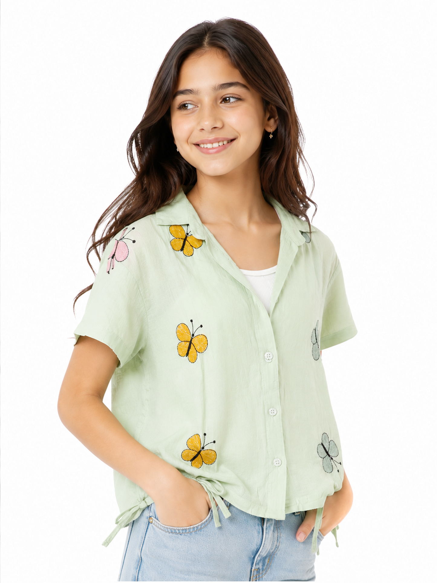 Albion Women’s Elegant Green Top – Stylish & Trendy Casual Wear