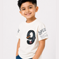 Albion Premium Cotton Kids White  Print T-Shirt