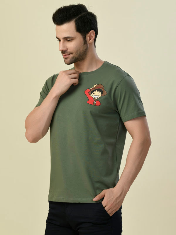 Albion Premium Cyan Green Men T-Shirt