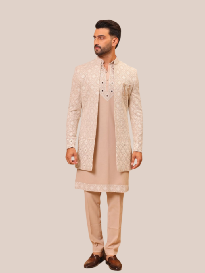 Albion premium men s indo western ethnic suit