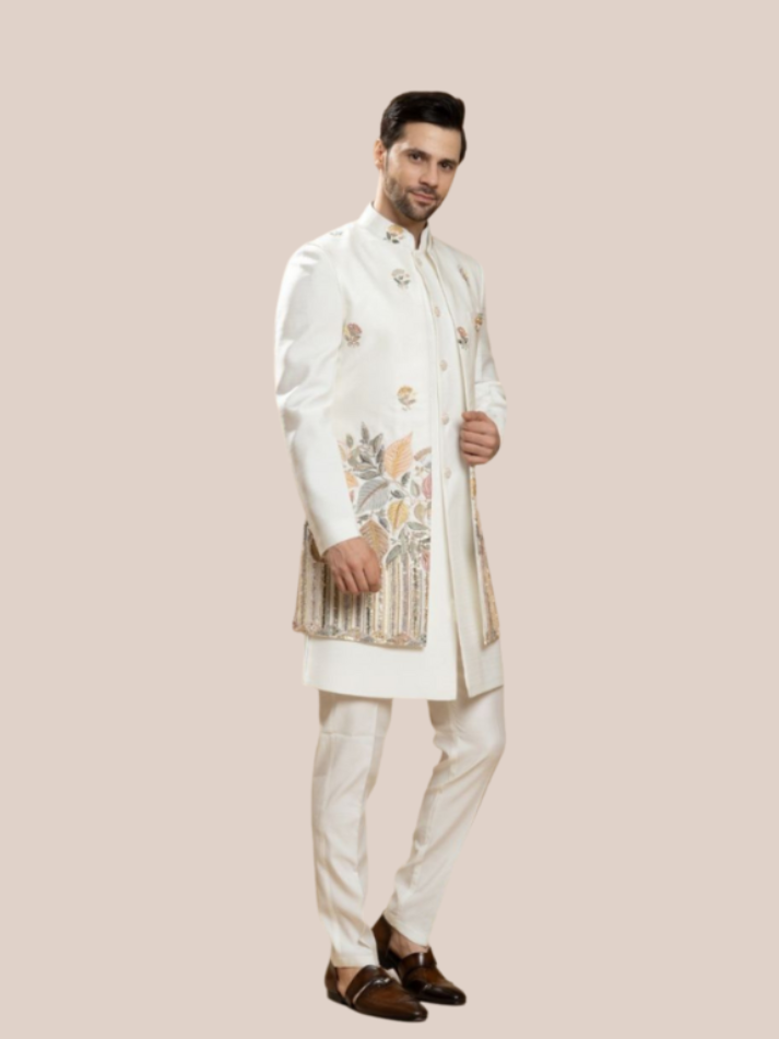 Albion indo western suit men s designer wear