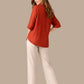 Albion Rust Embroidered Shirt & Pant Co-Ord Set for Women | Premium Loose Fit Stylish Outfit