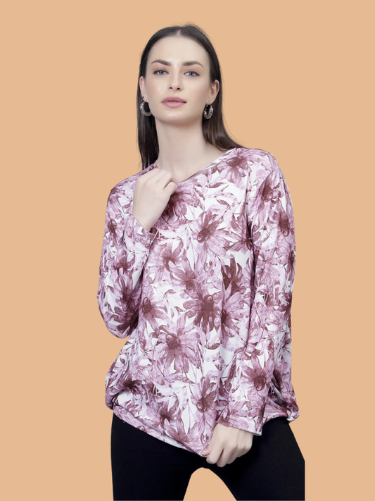 Albion Women Trendy Casual Printed Top