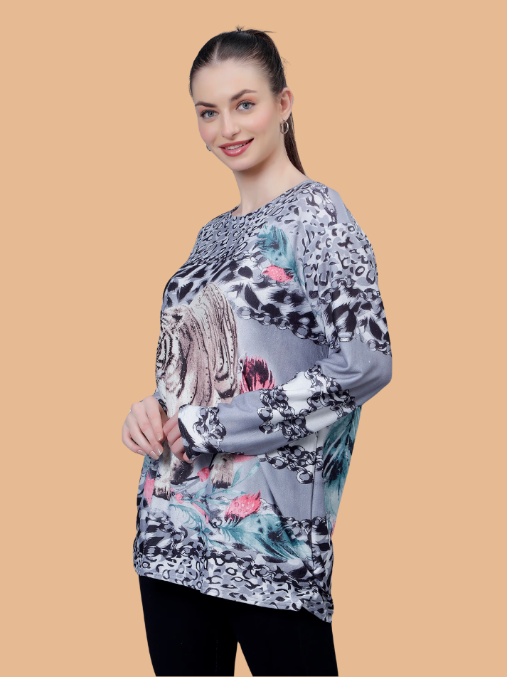 Albion Women Stylish Designer Printed Top