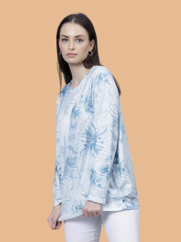 Albion Women Pre Winter Modern Printed Regular Fit Fashion Top