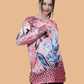 Albion Women Pre Winter Elegant Printed Trendy Casual Top