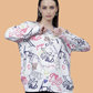 Albion Women Pre Winter Fashion Printed Daily Wear Top
