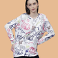 Albion Women Pre Winter Fashion Printed Daily Wear Top