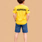 Albion Boys Yellow Graphic Printed T-Shirt | Frog Cartoon Casual Summer Cotton Tee for Kids