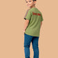 Albion Boys Pista Green Iron Man Graphic Printed T-Shirt | Superhero Casual Cotton Tee for Kids