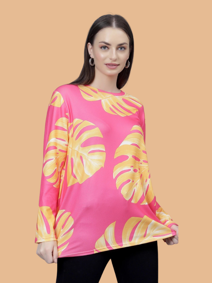 Albion Women Pre Winter Trendy Printed Fashion Top