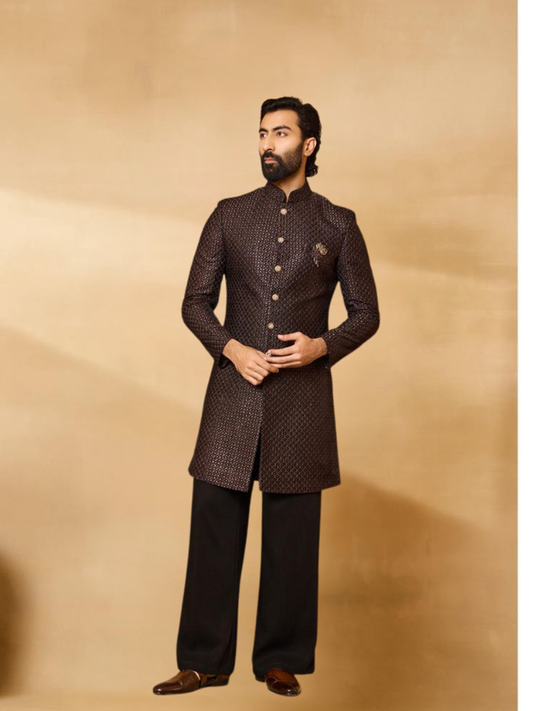 Albion Men’s Elegant Indo-Western Ethnic Suit – Party & Festive Wear