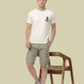 Albion Men’s Premium Graphic Print Off-White Casual T-Shirt – Stylish Streetwear Tee