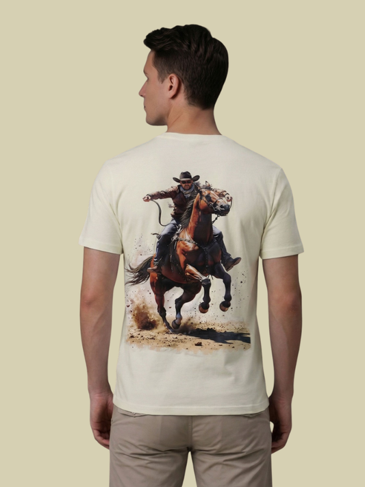 Albion Men’s Premium Graphic Print Off-White Casual T-Shirt – Stylish Streetwear Tee