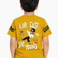 Albion Premium Cotton Kids Yellow Graphic Print T-Shirt