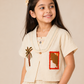 Albion Girls’ Stylish Co-Ord Set | Elegant Printed Top & Shorts Set | Comfortable Casual Summer Wear