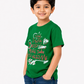 Albion Premium Cotton Kids Green Graphic Print T-Shirt