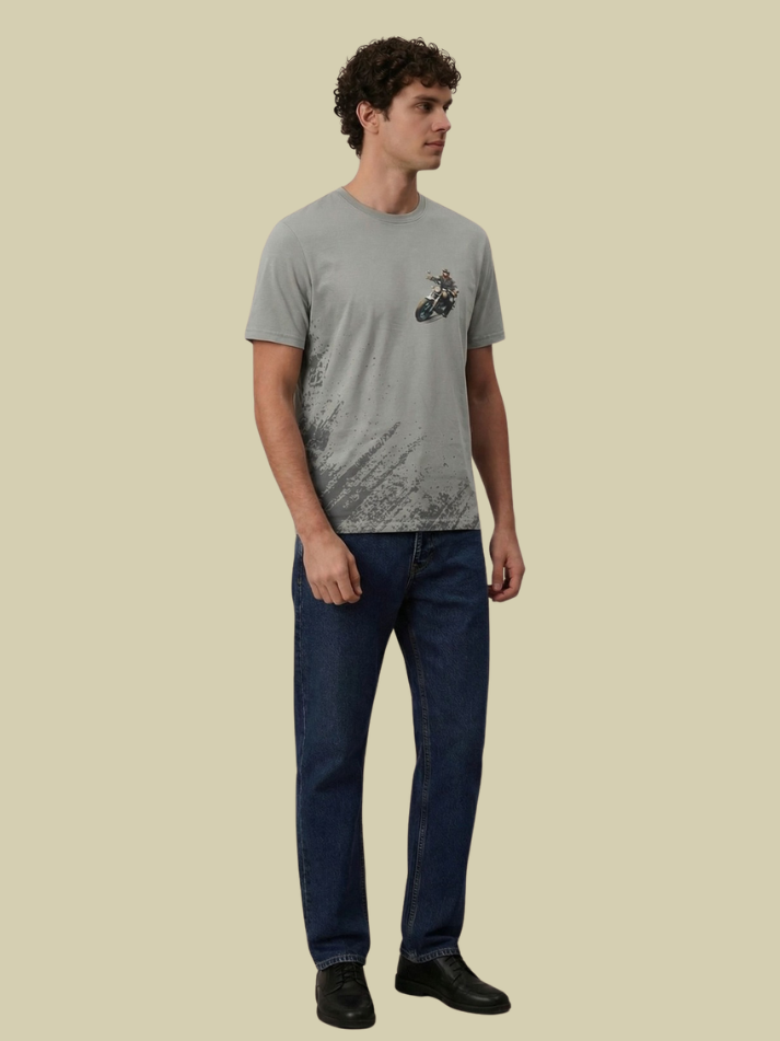 Albion Men’s Premium Graphic Print Casual T-Shirt