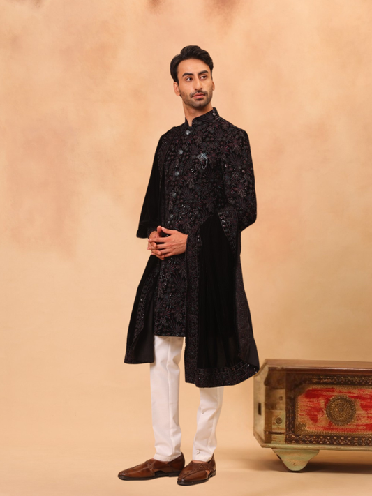 Albion Men’s Designer Indo-Western Ethnic Suit for Wedding Wear