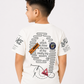 Albion Premium Cotton Kids White  Print T-Shirt