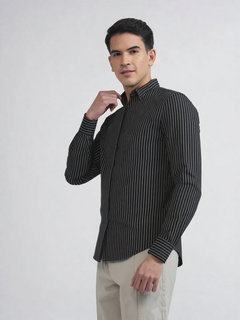 Albion Huge variety of casual and formal shirts. BLACK