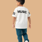 Albion Boys White Graphic Printed T-Shirt | Cool Cartoon Character Casual Cotton Tee for Kids